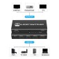 HDMI switch CAB-H149, 4-in σε 1-out, 4K/120Hz, 8K/60Hz, μαύρο