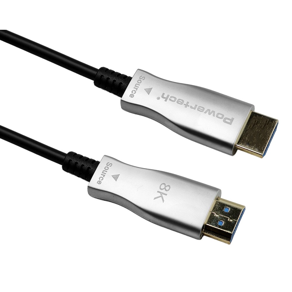 POWERTECH καλώδιο HDMI 2.1 CAB-H193 με Ethernet, 8K/60Hz, 48 Gbps, 10m, μαύρο