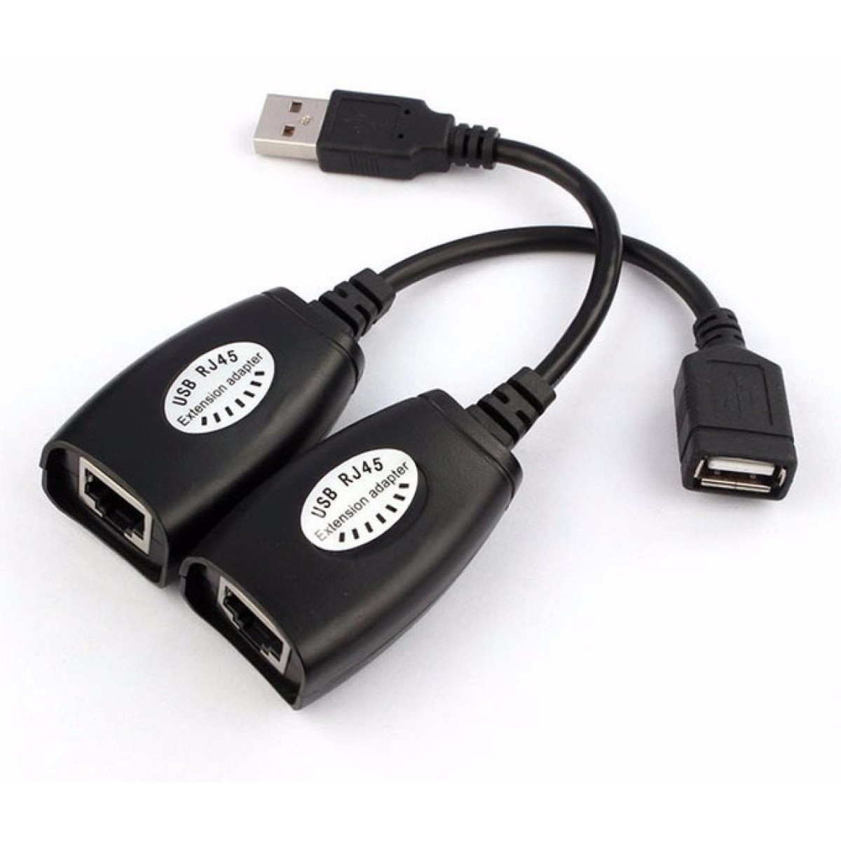 POWERTECH αντάπτορας CAT 5/5a/6 σε USB CAB-N098, μαύρος