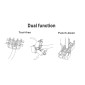 POWERTECH keystone module RJ45 female CAB-N150, Cat.6Α UTP 180°, λευκό