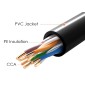 POWERTECH καλώδιο δικτύου CAB-N290, Cat 5e U/UTP, CCA 26AWG, 305m, μαύρο