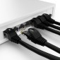 POWERTECH καλώδιο δικτύου CAB-N407, Cat 6 U/UTP, CCA, 250Hz, 7.5m, μαύρο