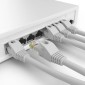 POWERTECH καλώδιο δικτύου CAB-N414, Cat 6 U/UTP, CCA, 250Hz, 0.5m, γκρι