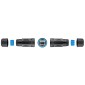 POWERTECH αδιάβροχος σύνδεσμος RJ45 CAB-N427, CAT 6, IP68, μαύρος