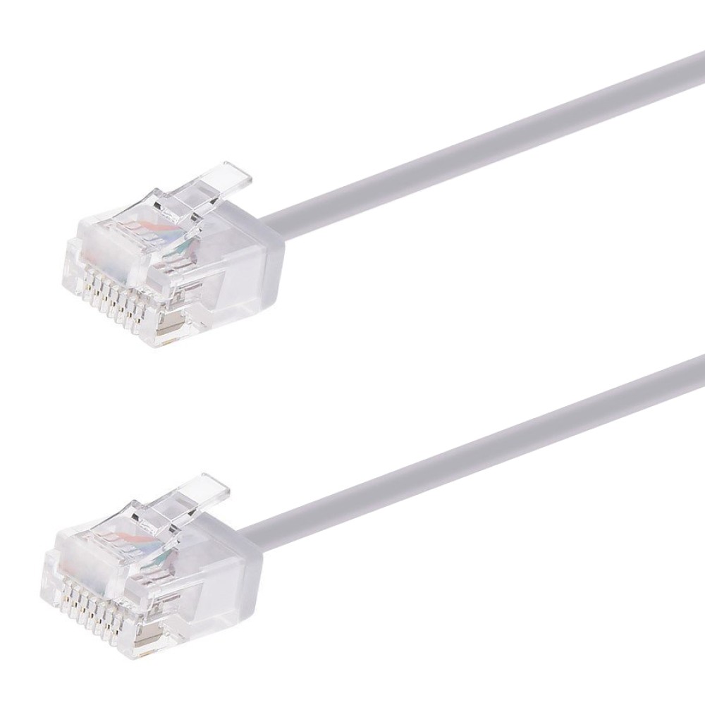POWERTECH καλώδιο δικτύου CAB-N437, Cat 6A U/UTP, ultra slim, copper, 500MHz, 0.15m, γκρι