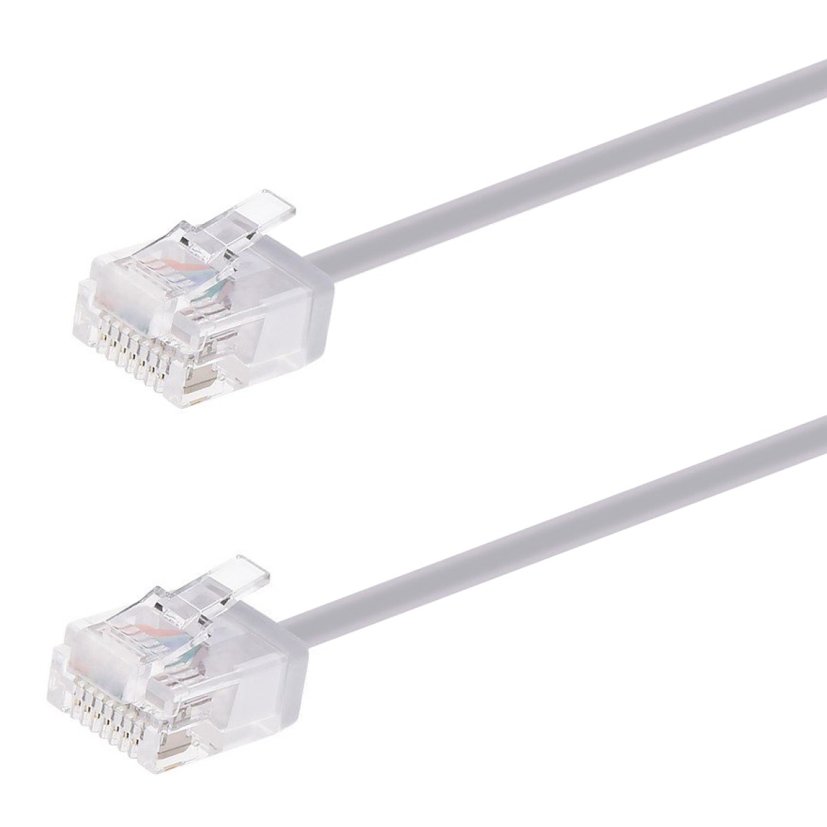 POWERTECH καλώδιο δικτύου CAB-N437, Cat 6A U/UTP, ultra slim, copper, 500MHz, 0.15m, γκρι