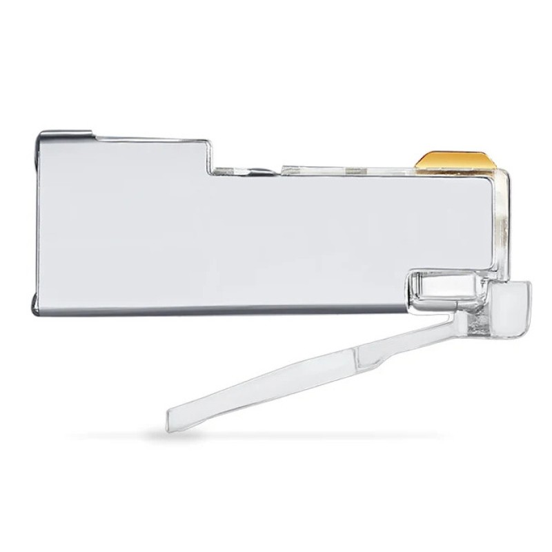 POWERTECH βύσμα RJ45 CAB-N448, ανοιχτού τύπου, Cat 6/6a FTP, μεταλλικό, ασημί, 50τμχ