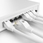 POWERTECH καλώδιο δικτύου CAB-N455, Cat 5e U/UTP, CCA, 100Hz, 1.5m, λευκό