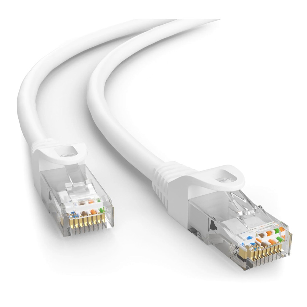 POWERTECH καλώδιο δικτύου CAB-N455, Cat 5e U/UTP, CCA, 100Hz, 1.5m, λευκό