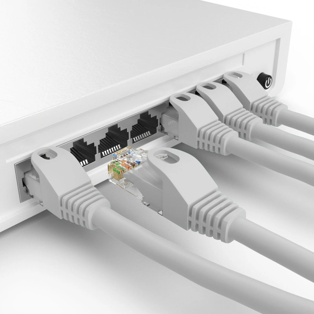 POWERTECH καλώδιο δικτύου CAB-N457, Cat 6 U/UTP, CCA, 250Hz, 1.5m, γκρι