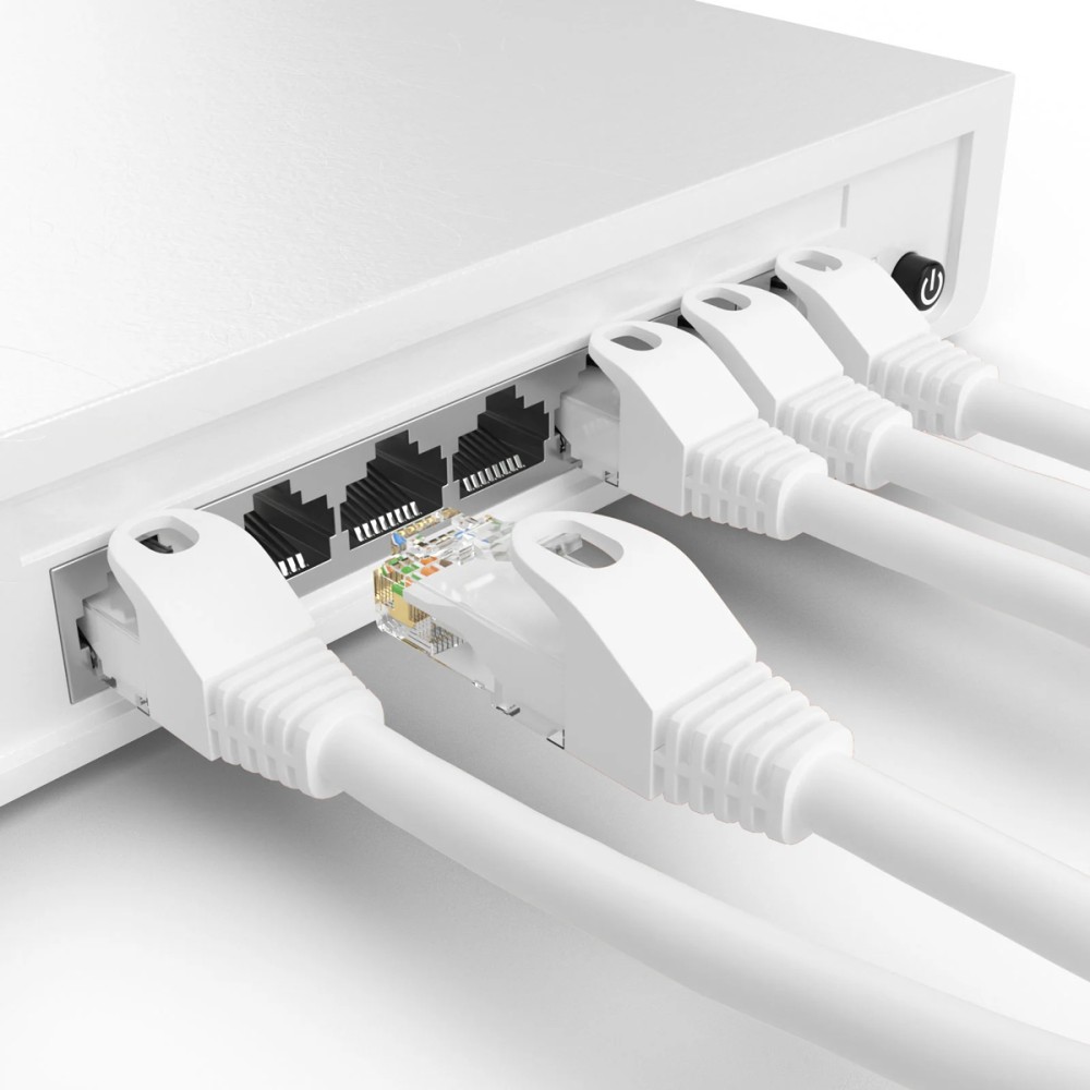 POWERTECH καλώδιο δικτύου CAB-N459, Cat 6 U/UTP, CCA, 250Hz, 1.5m, λευκό
