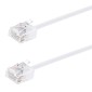 POWERTECH καλώδιο δικτύου CAB-N469, Cat 6A U/UTP, ultra slim, copper, 500MHz, 0.50m, λευκό