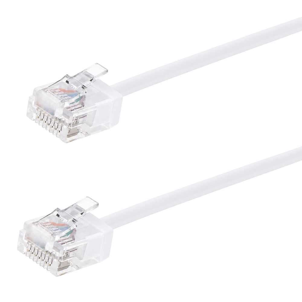 POWERTECH καλώδιο δικτύου CAB-N471, Cat 6A U/UTP, ultra slim, copper, 500MHz, 1.5m, λευκό