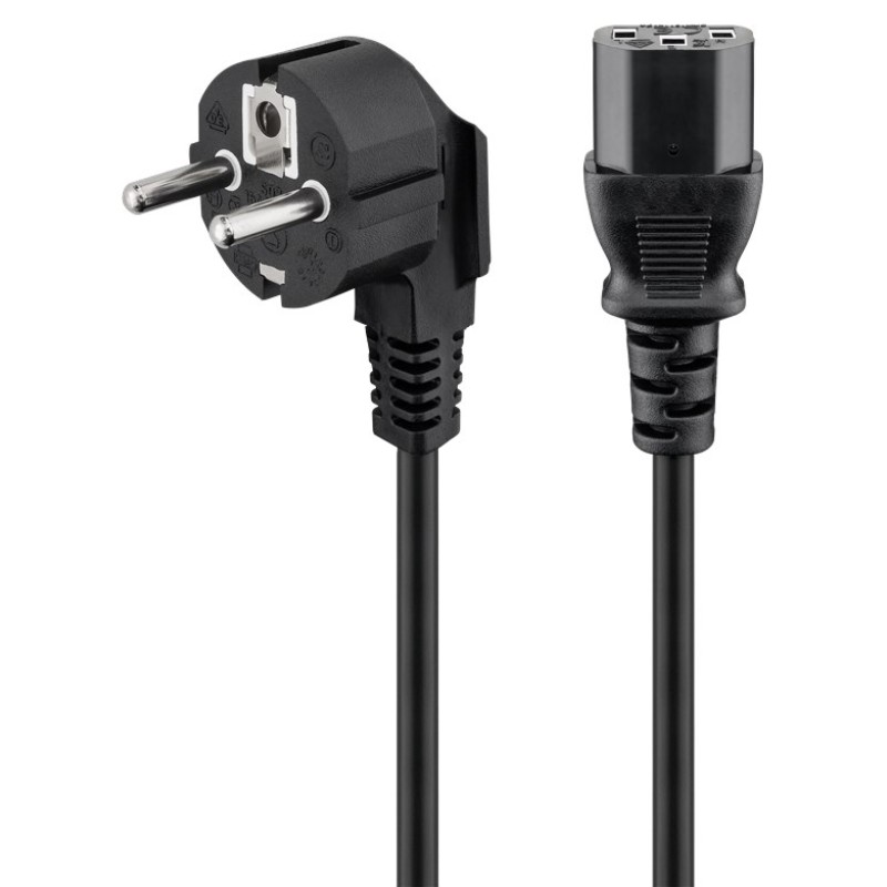 POWERTECH καλώδιο τροφοδοσίας CAB-P032, 3x 1mm², copper, 5m, μαύρο