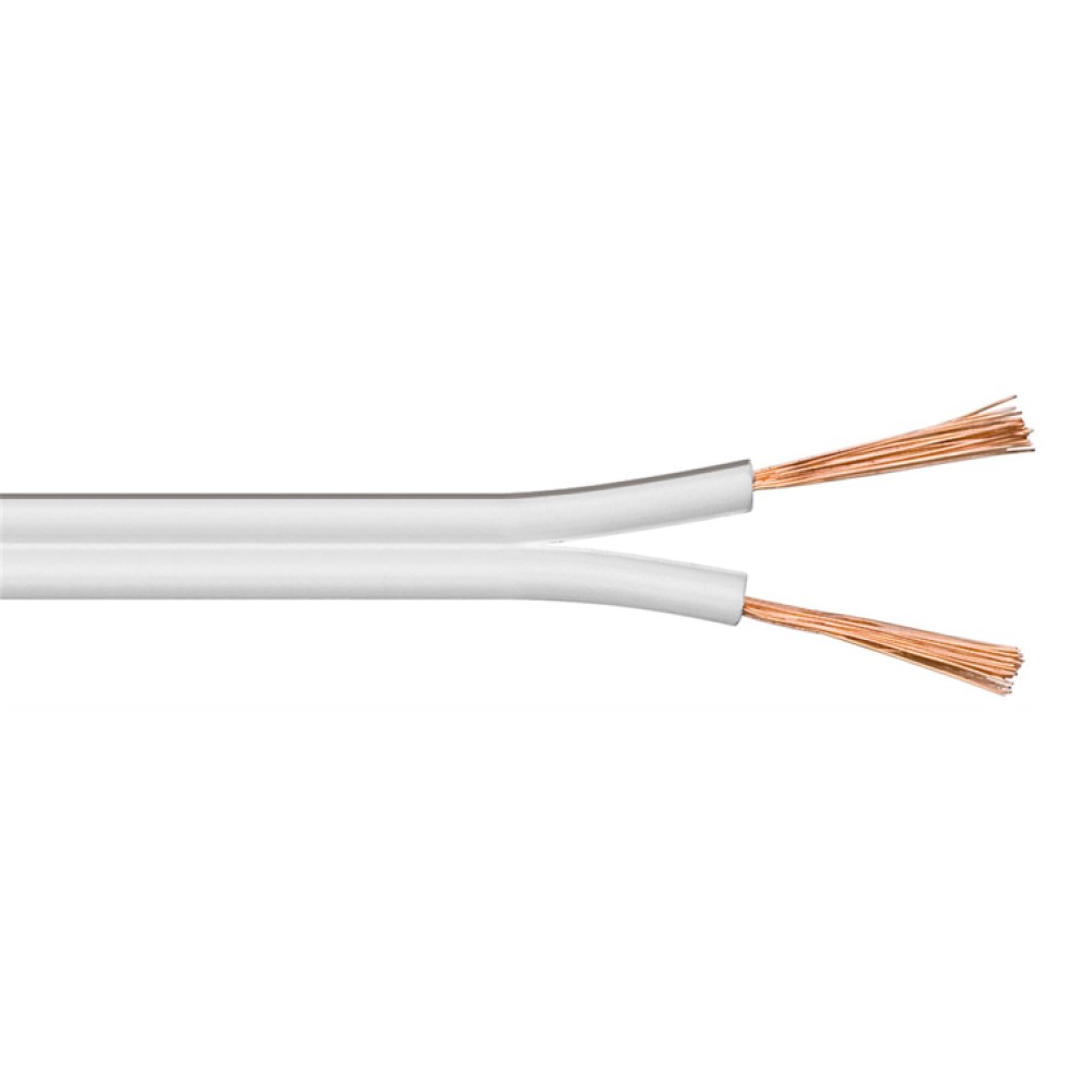 POWERTECH καλώδιο ήχου 2x 0.75mm² CAB-SP027, Copper, 10m, λευκό