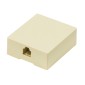 POWERTECH Πρίζα τηλεφώνου CAB-T027, RJ11 6p4c, μπεζ