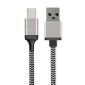 POWERTECH καλώδιο USB σε USB Type-C CAB-U130, 8mm tip, 1.5m, μαύρο-γκρι