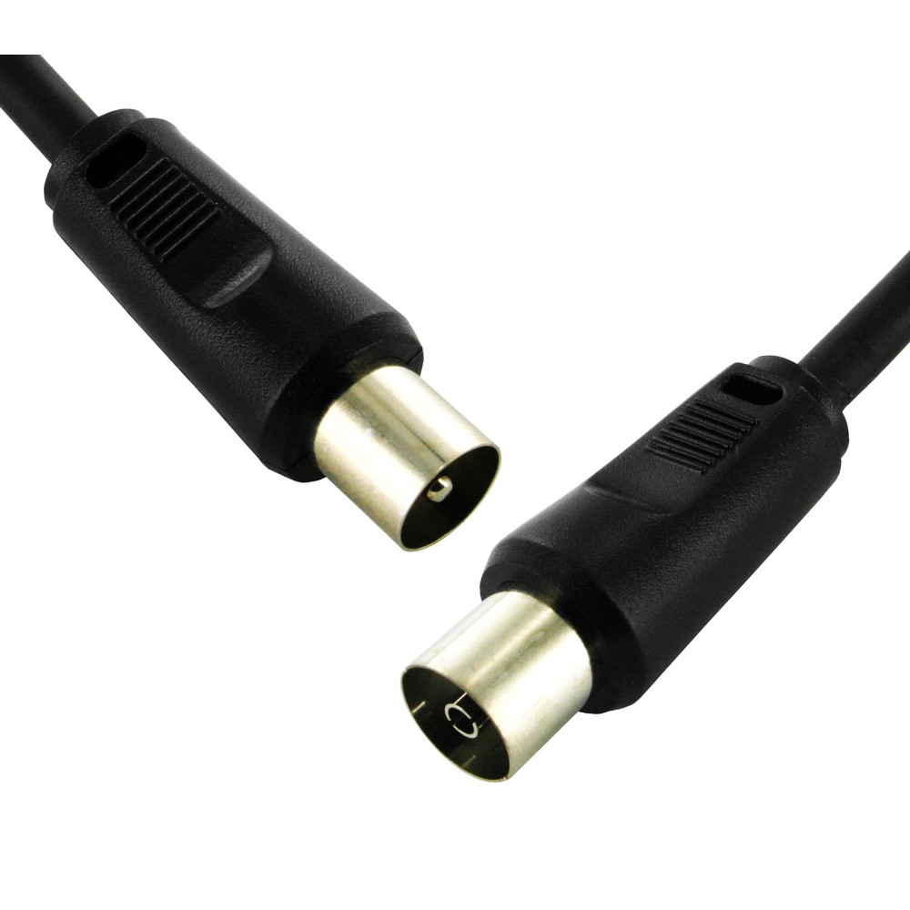 POWERTECH καλώδιο κεραίας RF αρσενικό - RF θηλυκό CAB-V004, μαύρο, 1.5m