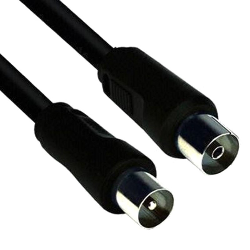 POWERTECH καλώδιο κεραίας RF αρσενικό - RF θηλυκό CAB-V005, μαύρο, 3m