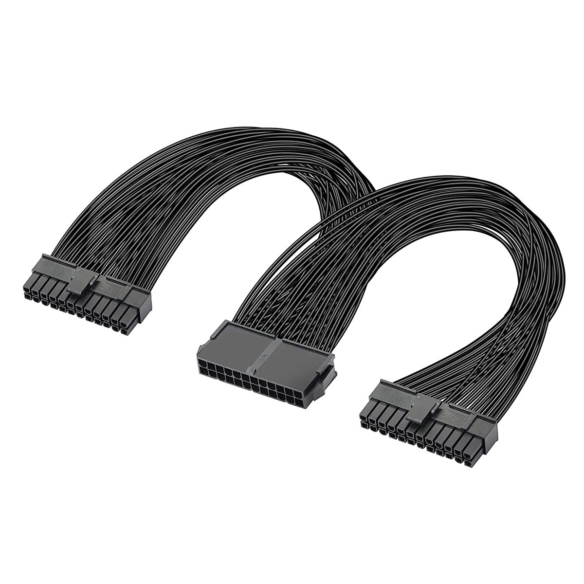 POWERTECH καλώδιο μητρικής 24pin σε 2x 24pin CAB-W052, 0.25m