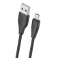 CELEBRAT καλώδιο micro USB σε USB CB-31, 3A, 480Mbps, 1m, μαύρο