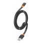 CELEBRAT καλώδιο Lightning σε USB CB-33L, flat, 2.4A, 1m, μαύρο