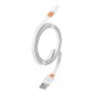 CELEBRAT καλώδιο Lightning σε USB CB-33L, flat, 2.4A, 1m, λευκό
