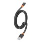 CELEBRAT καλώδιο micro USB σε USB CB-33M, flat, 2.1A, 1m, μαύρο