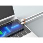 CELEBRAT καλώδιο micro USB σε USB CB-33M, flat, 2.1A, 1m, λευκό