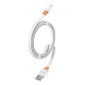 CELEBRAT καλώδιο micro USB σε USB CB-33M, flat, 2.1A, 1m, λευκό