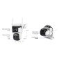 VSTARCAM smart ηλιακή κάμερα CB621DR, dual lens, 3MP, WiFi, SD, PTZ, IP66