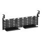 BRATECK cable management γραφείου CC11-20-2, μεταλλικό, 768x63x307mm, μαύρο