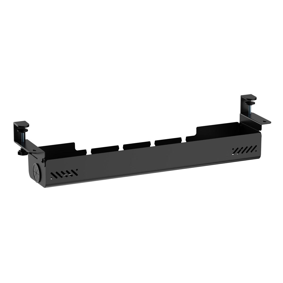 BRATECK cable management γραφείου CC11-22-2, μεταλλικό, 894x167x196mm, μαύρο
