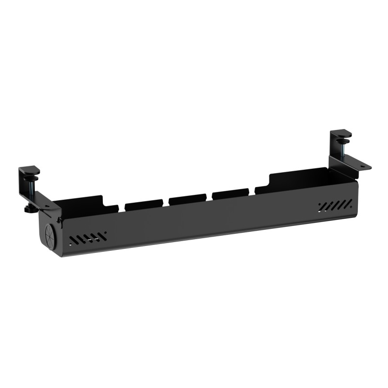 BRATECK cable management γραφείου CC11-22-2, μεταλλικό, 894x167x196mm, μαύρο