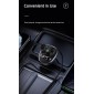USAMS FM transmitter με οθόνη US-CC115, 2x USB, SD card, 3.4A, μαύρο