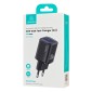 USAMS φορτιστής τοίχου US-CC251, USB-C, 30W, GaN, μαύρος