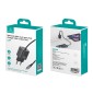USAMS φορτιστής τοίχου CC264 με καλώδιο, USB-C, 30W, GaN, μαύρος