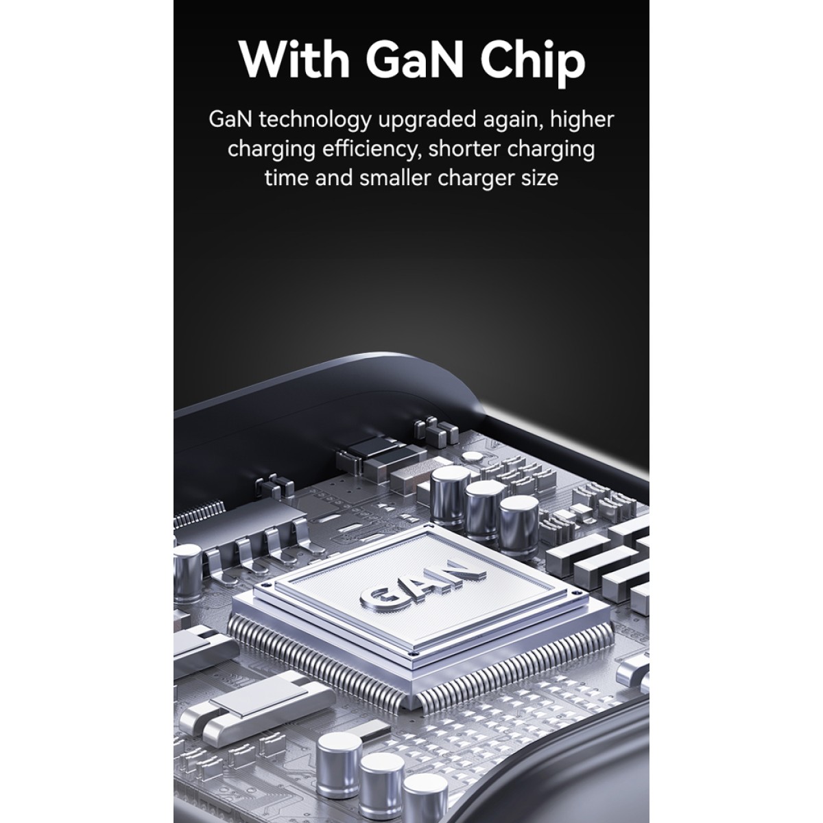 USAMS φορτιστής τοίχου CC265, USB & 2x USB-C, 67W, GaN, μαύρος