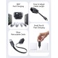 USAMS φορτιστής τοίχου CC296 με καλώδιο, USB & USB-C, 30W, μαύρος