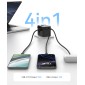 USAMS φορτιστής/αντάπτορας πρίζας CC309, USB & 2x USB-C, universal, 25W, μαύρος