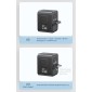 USAMS φορτιστής/αντάπτορας πρίζας CC309, USB & 2x USB-C, universal, 25W, μαύρος