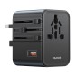 USAMS φορτιστής/αντάπτορας πρίζας CC309, USB & 2x USB-C, universal, 25W, μαύρος