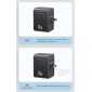 USAMS φορτιστής/αντάπτορας πρίζας CC310, 2x USB & 3x USB-C, universal, 70W, μαύρος