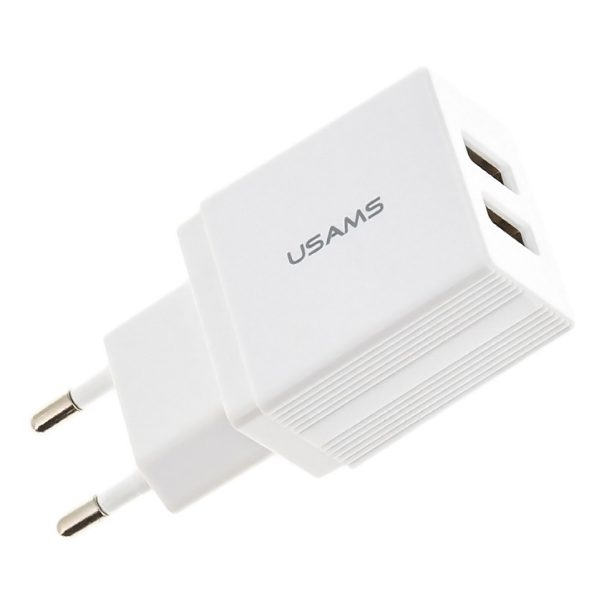 USAMS φορτιστής τοίχου T24 US-CC090, 2x USB, 2.1A, λευκός