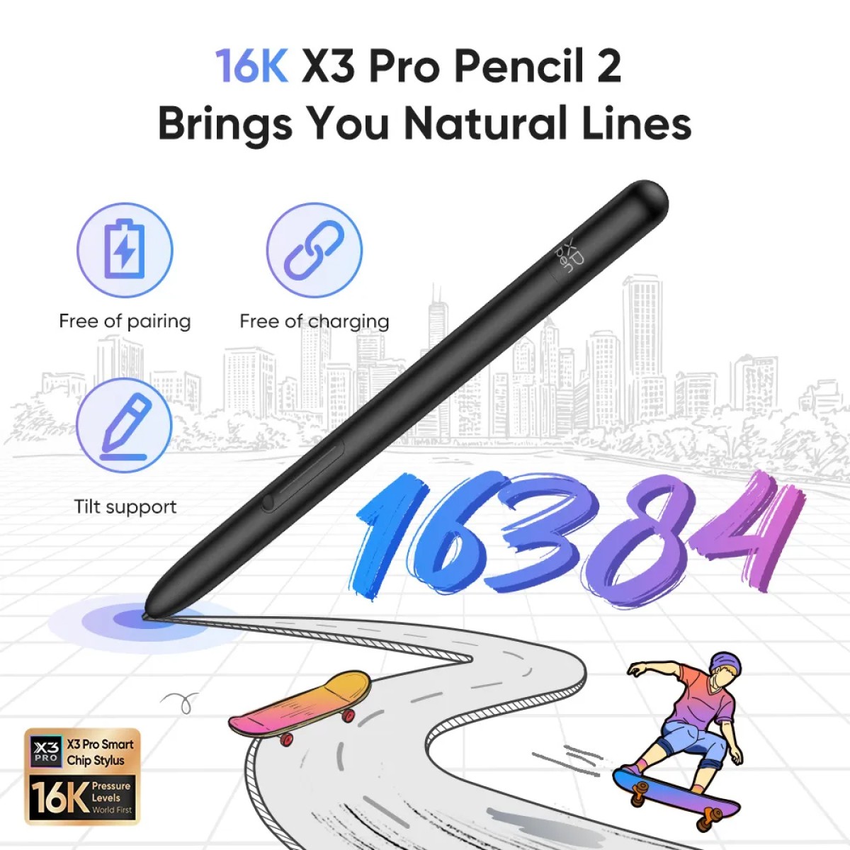XP-PEN έγχρωμο ψηφιακό σημειωματάριο Magic Note Pad με γραφίδα, 10.95", 6/128GB, Android 14, 8000mAh, λευκό