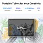 XP-PEN έγχρωμο ψηφιακό σημειωματάριο Magic Note Pad με γραφίδα, 10.95", 6/128GB, Android 14, 8000mAh, λευκό