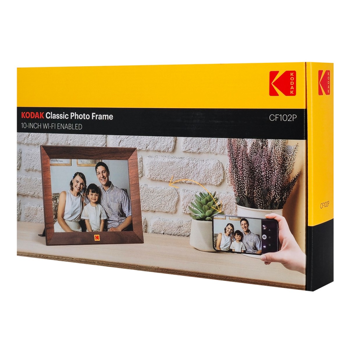 KODAK ψηφιακή κορνίζα CF102P με 10.1" οθόνη αφής, 1+32GB, WiFi, καφέ