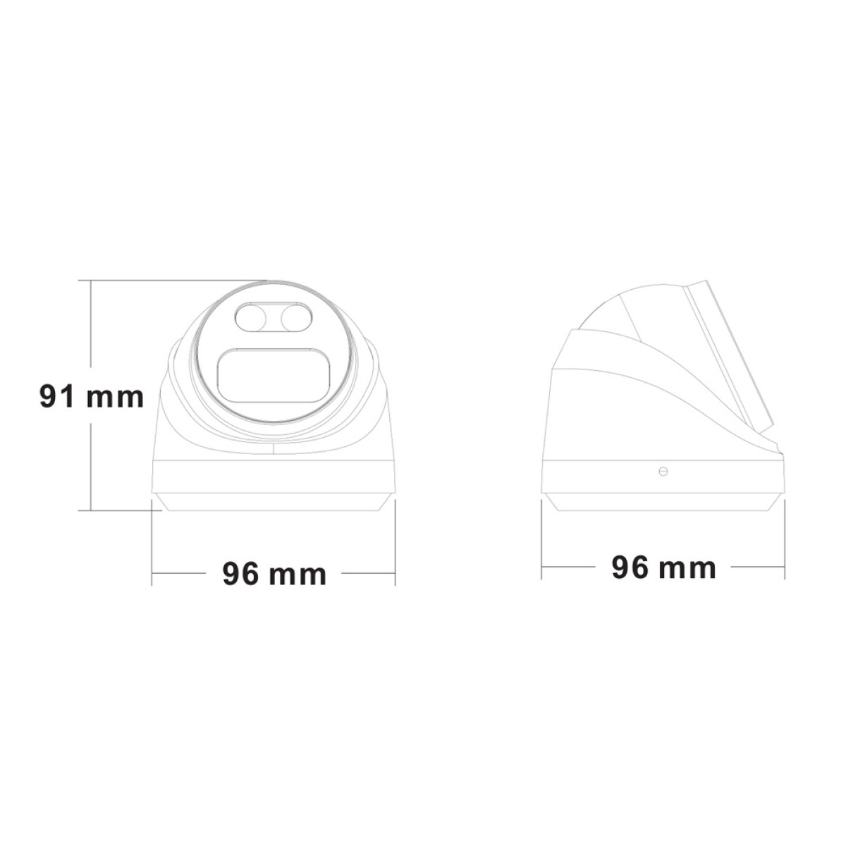 LONGSE IP κάμερα CMSBKL5RC-28PM με μικρόφωνο, 5MP, 2.8mm, αδιάβροχη IP67, PoE