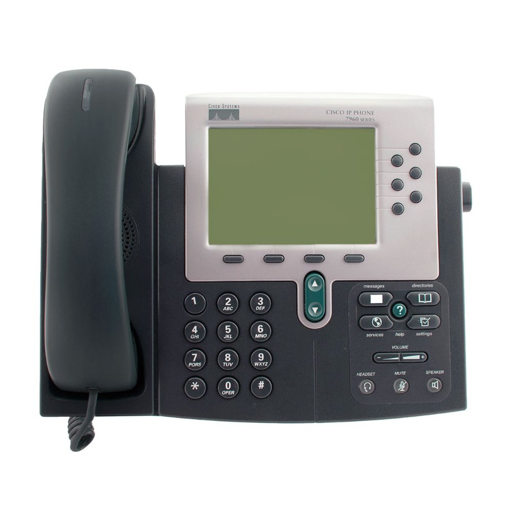 CISCO Used IP Phone 7960G, Dark Gray