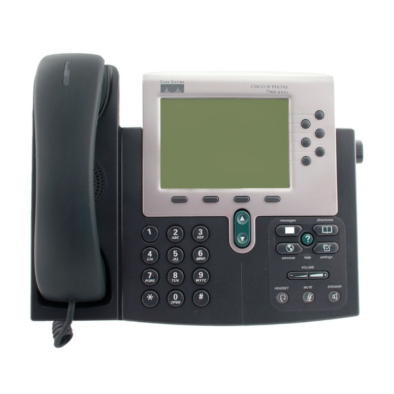 CISCO Used IP Phone 7960G, Dark Gray